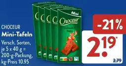 Aldi Süd CHOCEUR Mini-Tafeln Angebot
