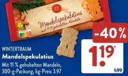Aldi Süd WINTERTRAUM Mandelspekulatius Angebot