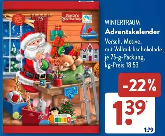 Aldi Süd WINTERTRAUM Adventskalender Angebot