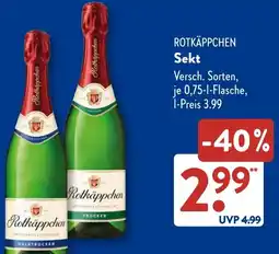 Aldi Süd ROTKÄPPCHEN Sekt Angebot