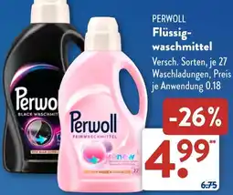 Aldi Süd PERWOLL Flüssigwaschmittel Angebot