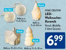 Aldi Süd HOME CREATION LED Weihnachts Keramik Angebot
