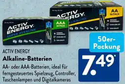 Aldi Süd ACTIV ENERGY Alkaline-Batterien Angebot