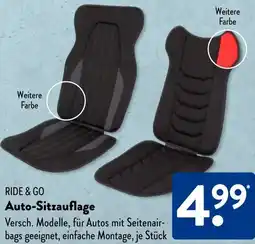Aldi Süd RIDE & GO Auto-Sitzauflage Angebot