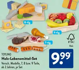 Aldi Süd TOYLINO Holz-Lebensmittel-Set Angebot