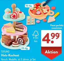Aldi Süd TOYLINO Holz-Kochset Angebot