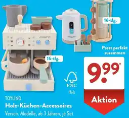 Aldi Süd TOYLINO Holz-Küchen-Accessoires Angebot