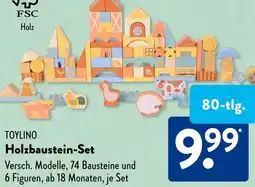 Aldi Süd TOYLINO Holzbaustein-Set Angebot
