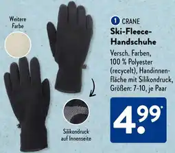 Aldi Süd CRANE Ski-Fleece Handschuhe Angebot