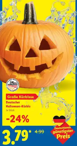 Lidl Deutscher Halloween-Kürbis Angebot