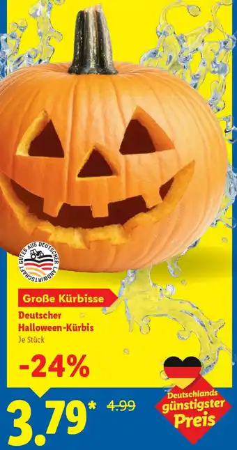 Lidl Deutscher Halloween-Kürbis Angebot