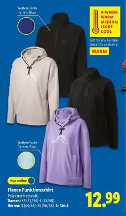 Lidl Fleece Funktionsshirt Angebot