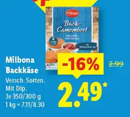 Lidl Milbona Backkäse Angebot