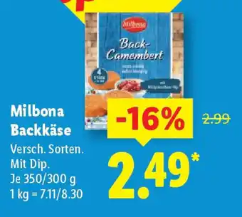 Lidl Milbona Backkäse Angebot