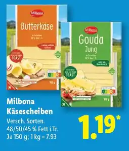 Lidl Milbona Käsescheiben Angebot