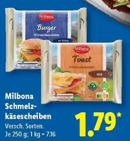 Lidl Milbona Schmelz- käsescheiben Angebot