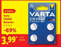 Lidl Varta CR2032 Batterien Angebot