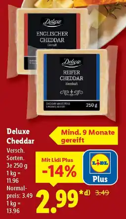 Lidl Deluxe Cheddar Angebot