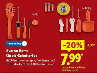 Lidl Livarno Home Kürbis-Schnitz-Set Angebot
