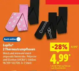 Lidl Lupilu 2 Thermostrumpfhosen Angebot