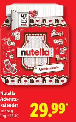 Lidl Nutella Advents- kalender Angebot