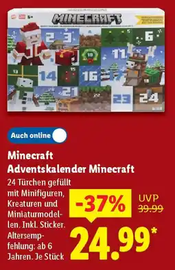 Lidl Minecraft Adventskalender Minecraft Angebot