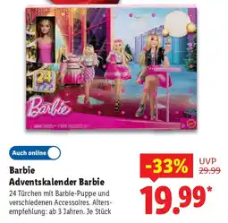 Lidl Barbie Adventskalender Barbie Angebot
