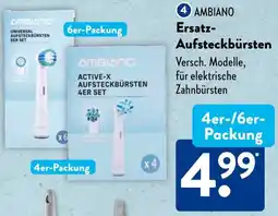 Aldi Süd AMBIANO Ersatz Aufsteckbürsten Angebot