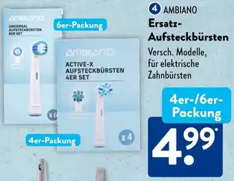 Aldi Süd AMBIANO Ersatz Aufsteckbürsten Angebot