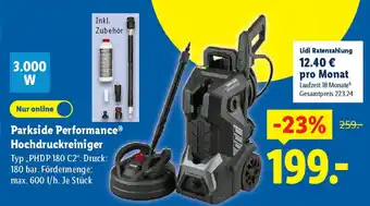 Lidl Parkside Performance Hochdruckreiniger Angebot