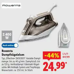 Lidl Rowenta Dampfbügeleisen Angebot