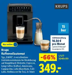 Lidl Krups Kaffeevollautomat Angebot