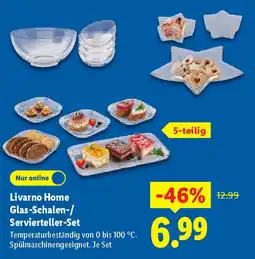 Lidl Livarno Home Glas-Schalen-/ Servierteller-Set Angebot