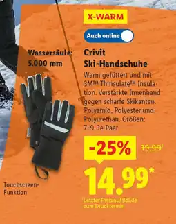 Lidl Crivit Ski-Handschuhe Angebot
