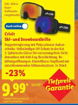 Lidl Crivit Ski- und Snowboardbrille Angebot
