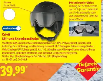 Lidl Crivit Ski- und Snowboardhelm Angebot