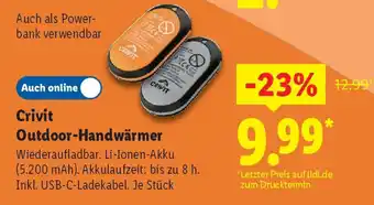 Lidl Crivit Outdoor-Handwärmer Angebot