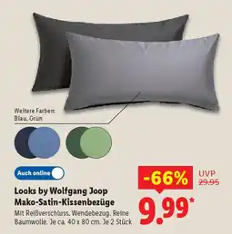 Lidl Looks by Wolfgang Joop Mako-Satin-Kissenbezüge Angebot