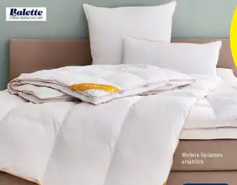 Lidl Balette deLuxe Gänsedaunen-Kassetten bettdecke Angebot