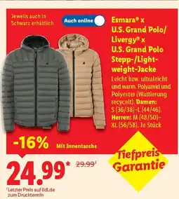 Lidl Livergy x U.S. Grand Polo Stepp-/Light- weight-Jacke Angebot