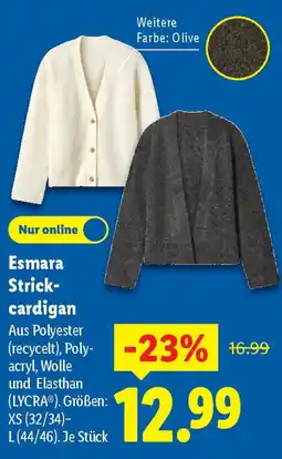 Lidl Esmara Strick- cardigan Angebot
