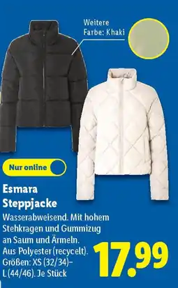 Lidl Esmara Steppjacke Angebot