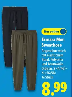 Lidl Esmara Men Sweathose Angebot