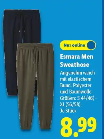 Lidl Esmara Men Sweathose Angebot