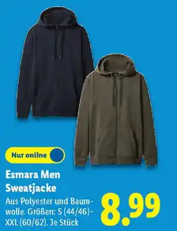 Lidl Esmara Men Sweatjacke Angebot