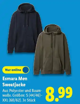Lidl Esmara Men Sweatjacke Angebot