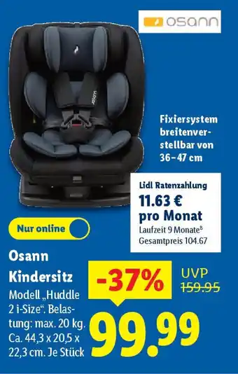 Lidl Osann Kindersitz Angebot