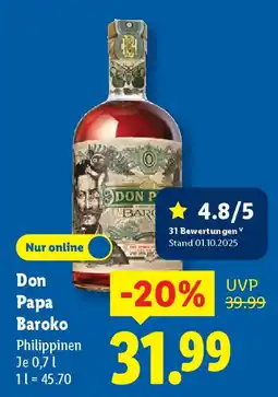 Lidl Don Papa Baroko Philippinen Angebot