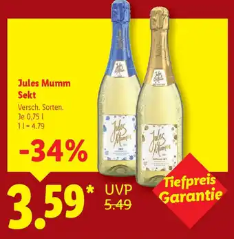Lidl Jules Mumm Sekt Angebot