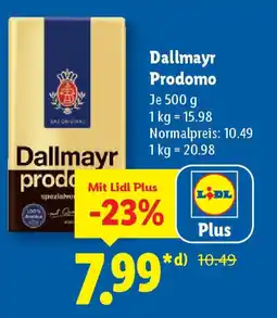 Lidl Dallmayr Prodomo Angebot